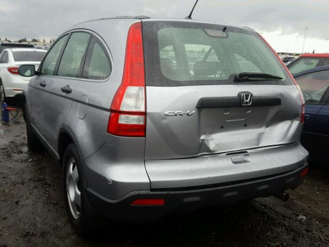 JHLRE38388C009163 - 2008 HONDA CR-V LX SILVER photo 3