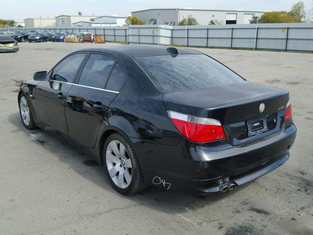 WBANE73556CM33325 - 2006 BMW 530 I BLACK photo 3