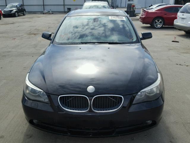 WBANE73556CM33325 - 2006 BMW 530 I BLACK photo 9