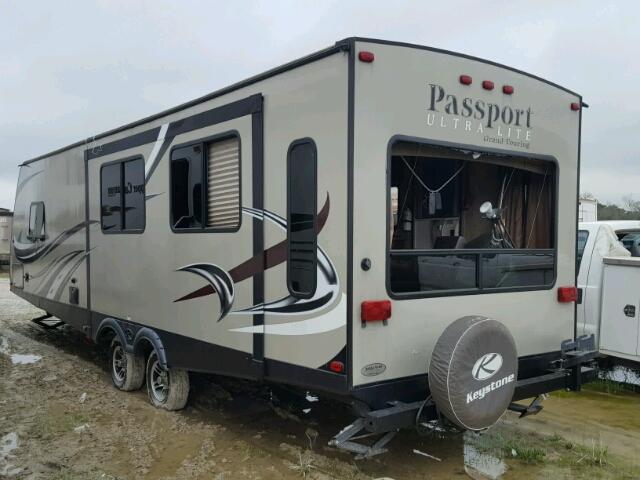 4YDT28929GK412438 - 2016 KEYSTONE PASSPORT TWO TONE photo 3