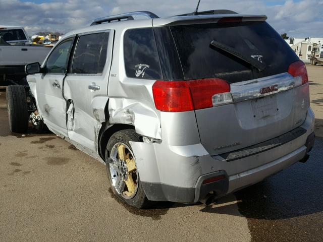 2GKFLXE39D6295226 - 2013 GMC TERRAIN SL SILVER photo 3