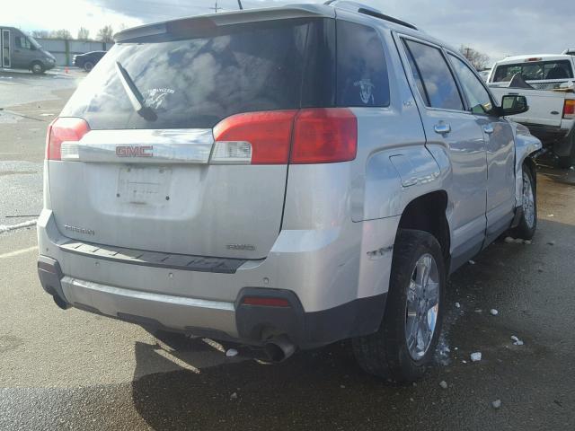 2GKFLXE39D6295226 - 2013 GMC TERRAIN SL SILVER photo 4