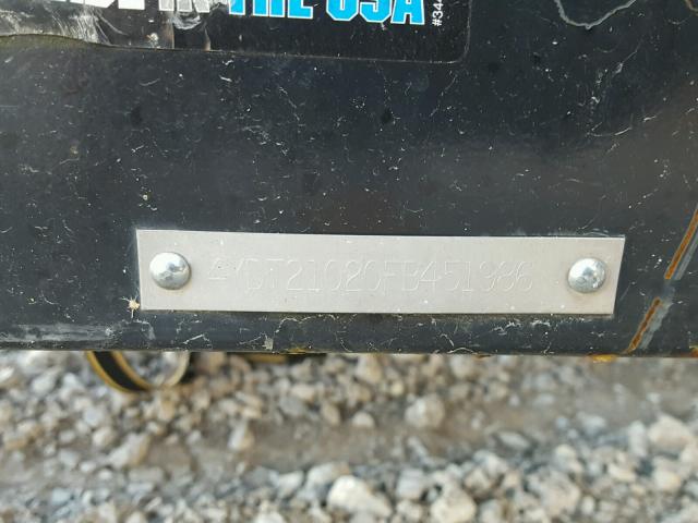 4YDT21020FB451986 - 2015 OUTB TRAVEL TRL 白色 照片 10