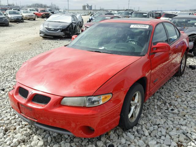 1G2WR52192F127983 - 2002 PONTIAC GRAND PRIX RED photo 2