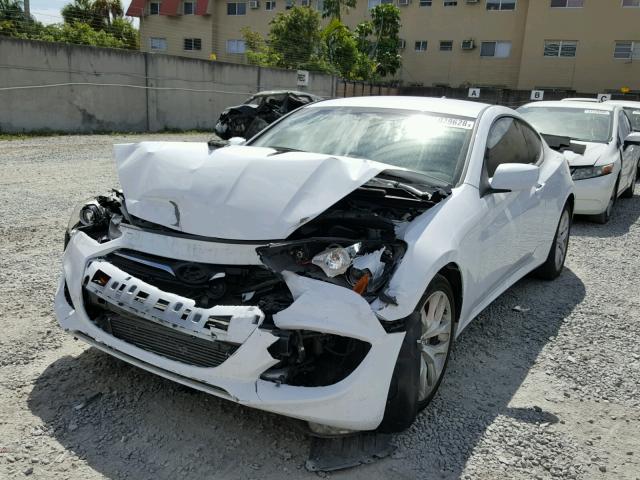 KMHHT6KD2EU118270 - 2014 HYUNDAI GENESIS CO WHITE photo 2