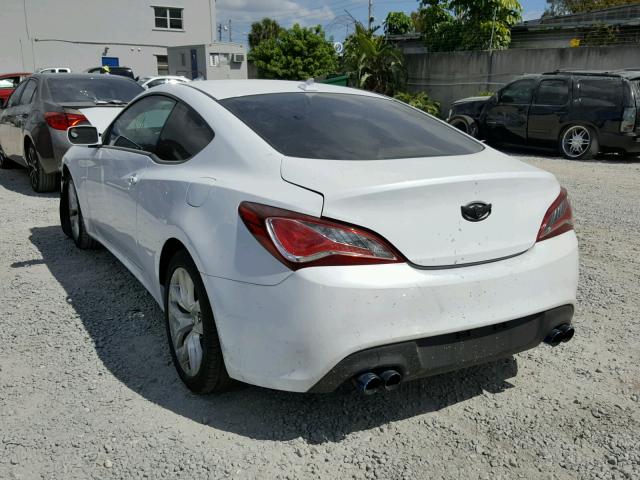 KMHHT6KD2EU118270 - 2014 HYUNDAI GENESIS CO WHITE photo 3