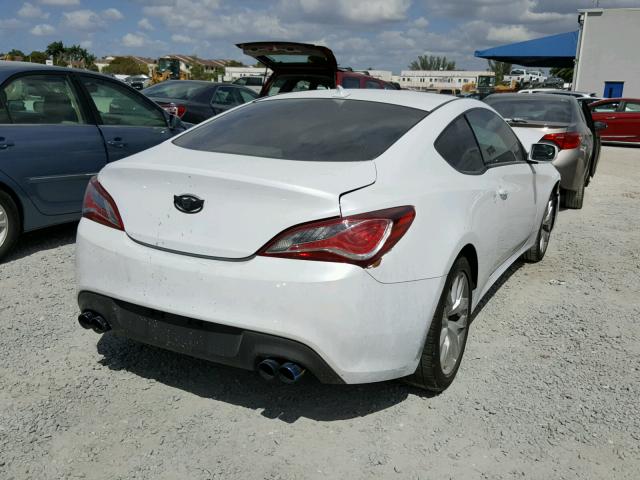 KMHHT6KD2EU118270 - 2014 HYUNDAI GENESIS CO WHITE photo 4