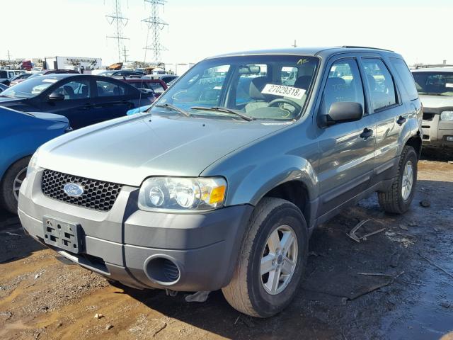 1FMYU02Z37KA12043 - 2007 FORD ESCAPE XLS TEAL photo 2