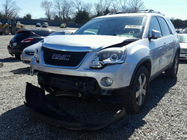 1GKLRMED7AJ106225 - 2010 GMC ACADIA SLT ვერცხლისფერი ფოტო 2
