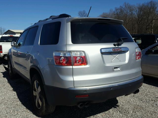 1GKLRMED7AJ106225 - 2010 GMC ACADIA SLT ვერცხლისფერი ფოტო 3