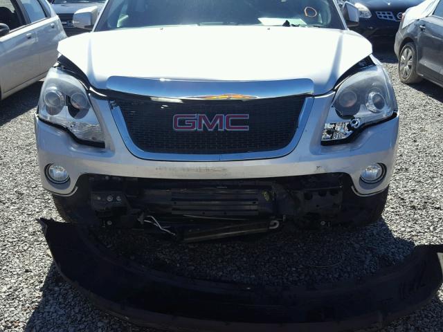 1GKLRMED7AJ106225 - 2010 GMC ACADIA SLT ვერცხლისფერი ფოტო 7