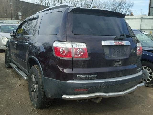 1GKEV23758J233927 - 2008 GMC ACADIA SLT იასამნისფერი ფოტო 3