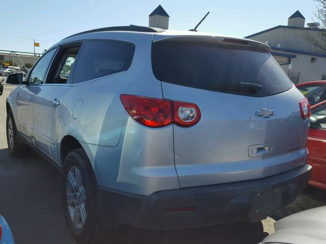 1GNKRGED4CJ264444 - 2012 CHEVROLET TRAVERSE L SILVER photo 3