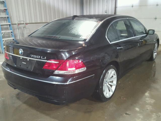 WBAHN83548DT78706 - 2008 BMW 750 LI BLACK photo 4