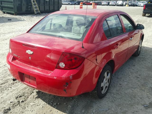 1G1AL55F377116888 - 2007 CHEVROLET COBALT LT RED photo 4