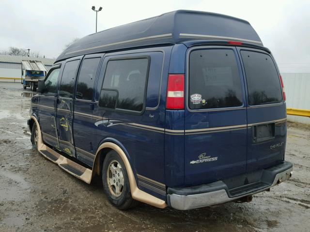 1GBFG15T441154942 - 2004 CHEVROLET EXPRESS G1 BLUE photo 3