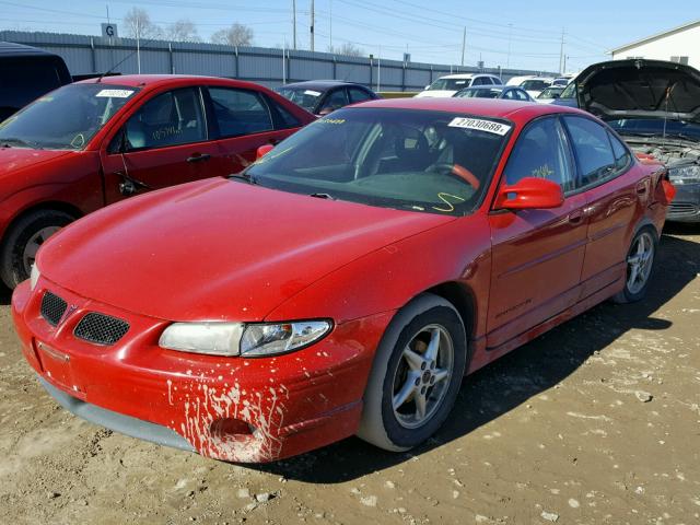 1G2WP52K63F167549 - 2003 PONTIAC GRAND PRIX RED photo 2