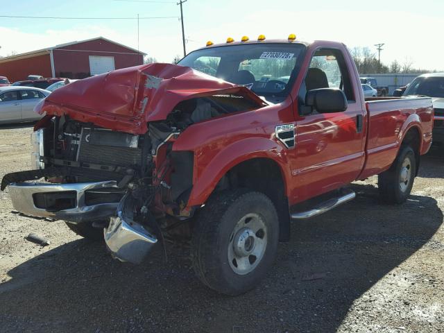 1FTNF21539EA34394 - 2009 FORD F250 SUPER RED photo 2