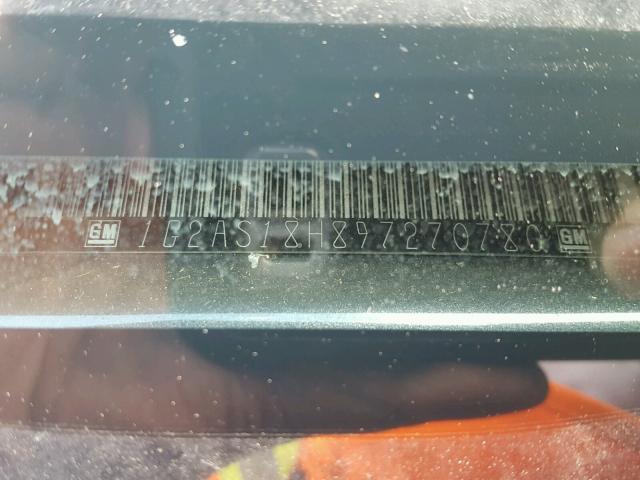 1G2AS18H897270780 - 2009 PONTIAC G5 BLUE photo 10