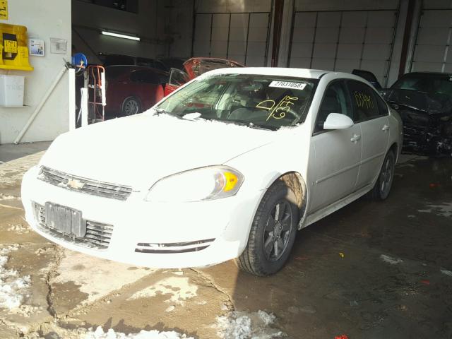 2G1WT57K791286378 - 2009 CHEVROLET IMPALA 1LT WHITE photo 2