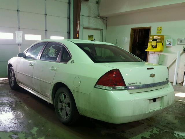 2G1WT57K791286378 - 2009 CHEVROLET IMPALA 1LT WHITE photo 3