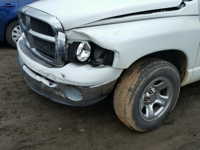 1D7HA16N23J514266 - 2003 DODGE RAM 1500 S WHITE photo 9