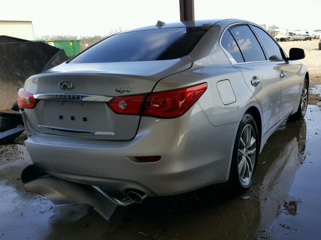 JN1CV7AP1HM641703 - 2017 INFINITI Q50 BASE Plata foto 4