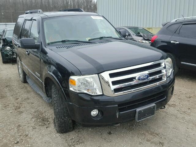 1FMFU16508LA62074 - 2008 FORD EXPEDITION BLACK photo 1