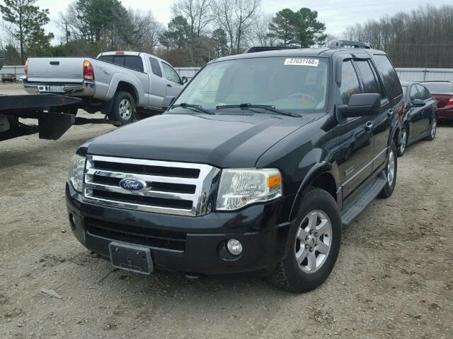 1FMFU16508LA62074 - 2008 FORD EXPEDITION BLACK photo 2