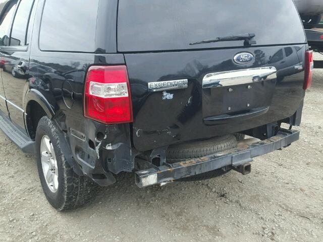 1FMFU16508LA62074 - 2008 FORD EXPEDITION BLACK photo 9