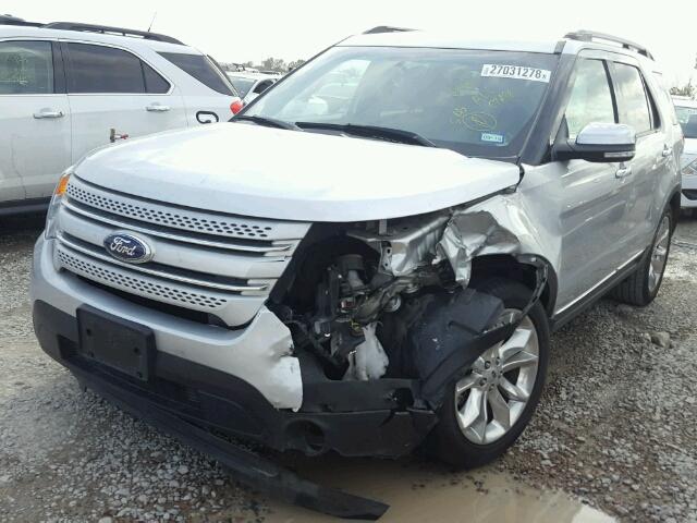 1FM5K7D83FGB58658 - 2015 FORD EXPLORER X SILVER photo 2