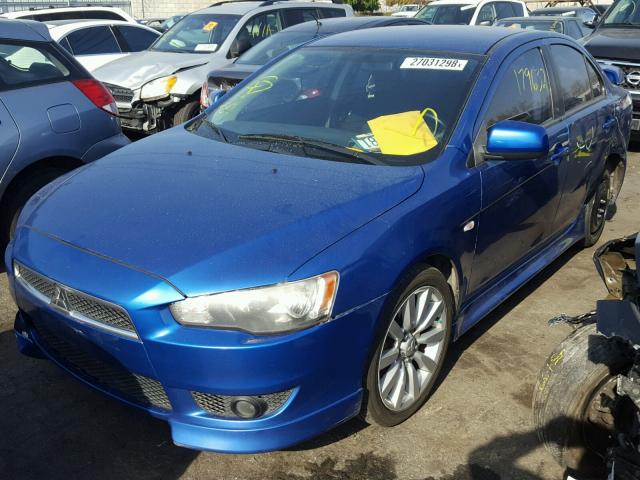 JA32U8FW6BU011716 - 2011 MITSUBISHI LANCER GTS BLUE photo 2