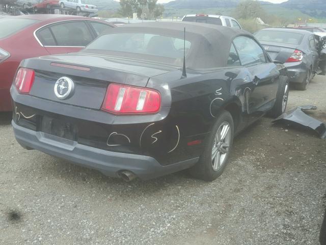 1ZVBP8EN9A5177896 - 2010 FORD MUSTANG BLACK photo 4