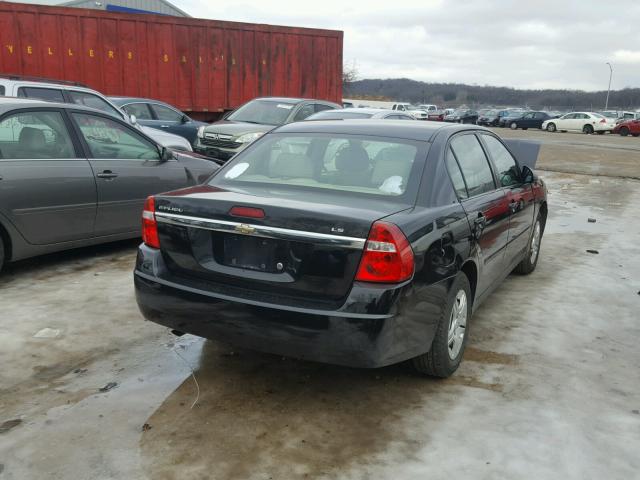 1G1ZS58F57F229541 - 2007 CHEVROLET MALIBU LS BLACK photo 4