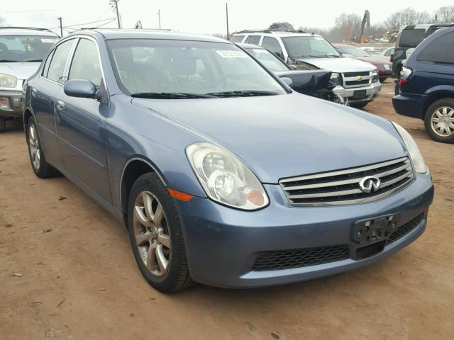 JNKCV51F56M606294 - 2006 INFINITI G35 BLUE photo 1