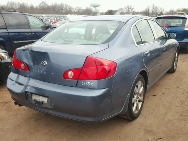 JNKCV51F56M606294 - 2006 INFINITI G35 BLUE photo 4