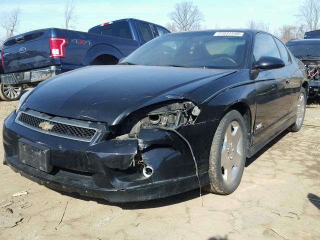 2G1WL15C569258080 - 2006 CHEVROLET MONTE CARL BLACK photo 2