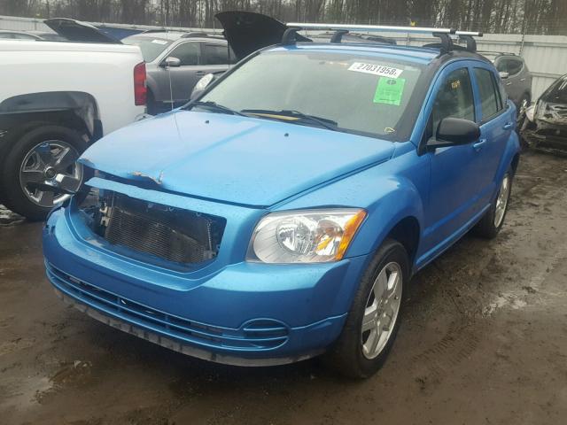 1B3HB48C69D103417 - 2009 DODGE CALIBER SX BLUE photo 2