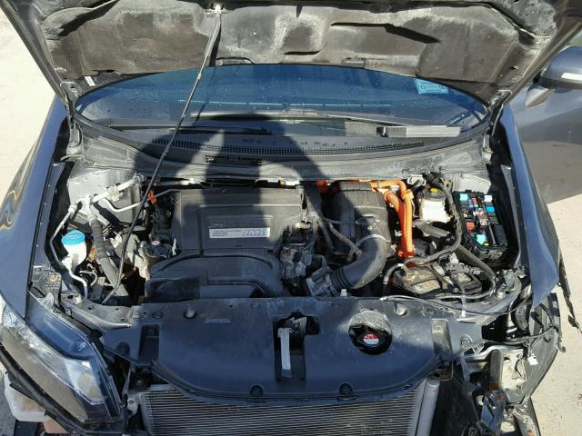 19XFB4F25DE000934 - 2013 HONDA CIVIC HYBR GRAY photo 7