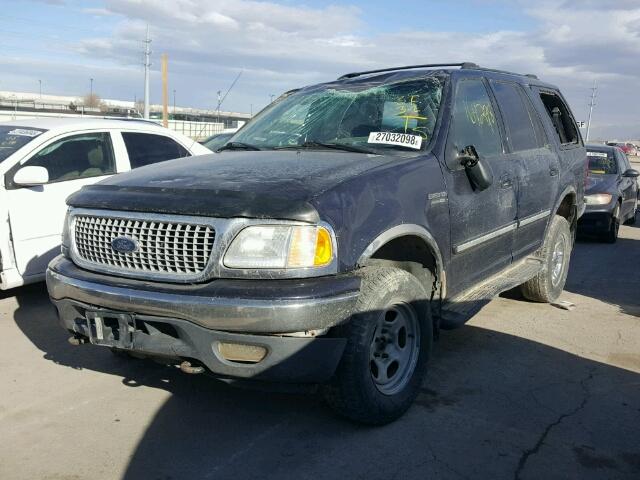 1FMPU18L3XLA75500 - 1999 FORD EXPEDITION BLUE photo 2