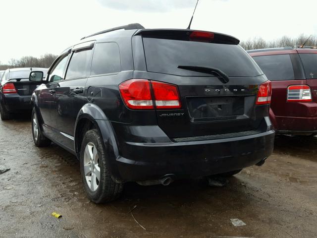 3D4PG1FG7BT527093 - 2011 DODGE JOURNEY MA BLACK photo 3