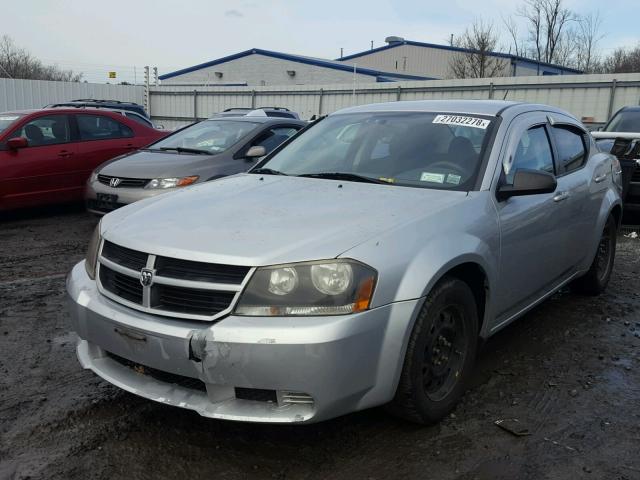 1B3LC46J78N281841 - 2008 DODGE AVENGER SE SILVER photo 2