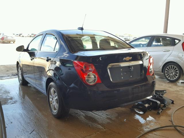 1G1JC5SH1G4134278 - 2016 CHEVROLET SONIC LT BLACK photo 3