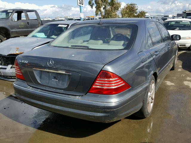WDBNG70J16A465763 - 2006 MERCEDES-BENZ S 430 GRAY photo 4