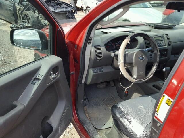 1N6BD06T57C457357 - 2007 NISSAN FRONTIER K RED photo 9