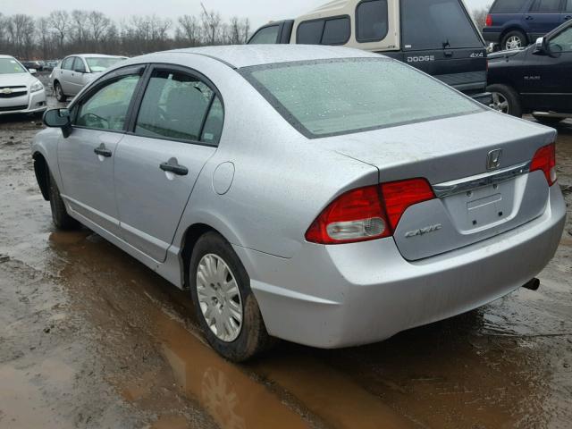 2HGFA16369H341251 - 2009 HONDA CIVIC VP SILVER photo 3