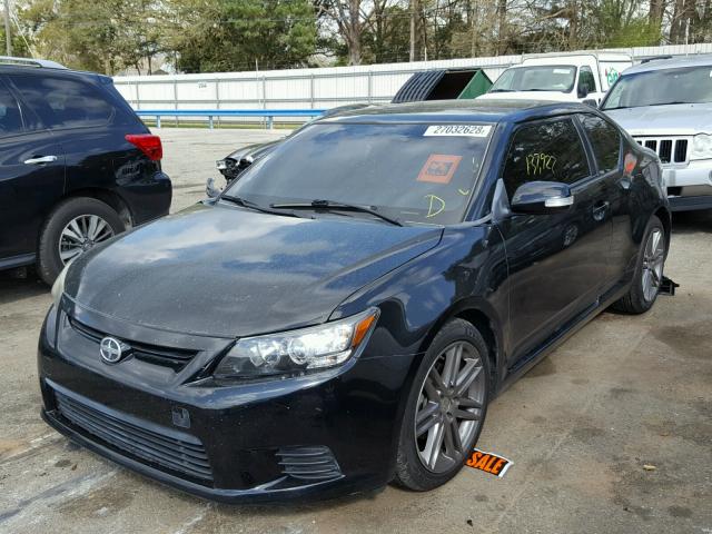 JTKJF5C77B3011953 - 2011 TOYOTA SCION TC BLACK photo 2