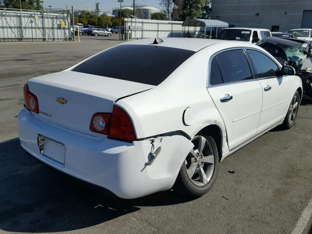 1G1ZC5E06CF132274 - 2012 CHEVROLET MALIBU 1LT WHITE photo 4