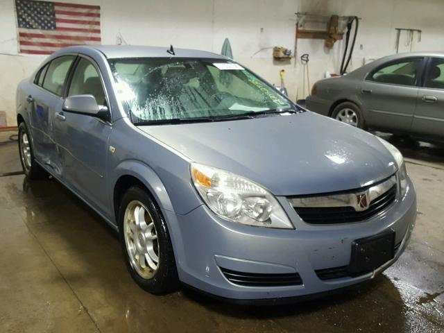 1G8ZS57N38F131796 - 2008 SATURN AURA XE BLUE photo 1