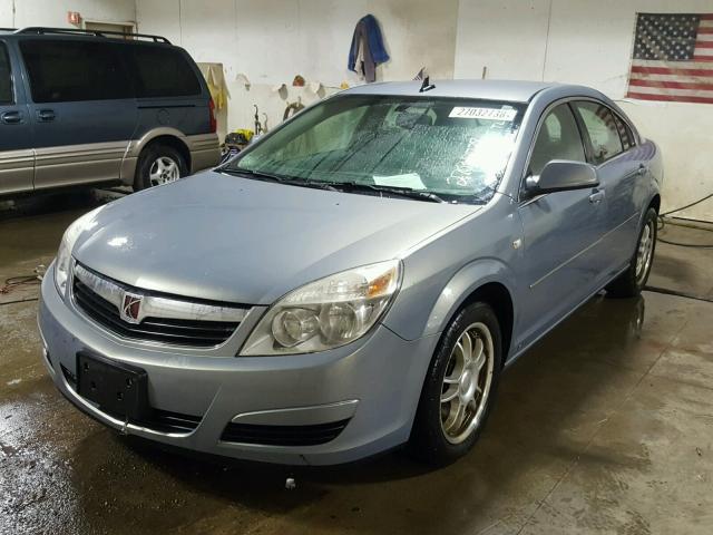 1G8ZS57N38F131796 - 2008 SATURN AURA XE BLUE photo 2